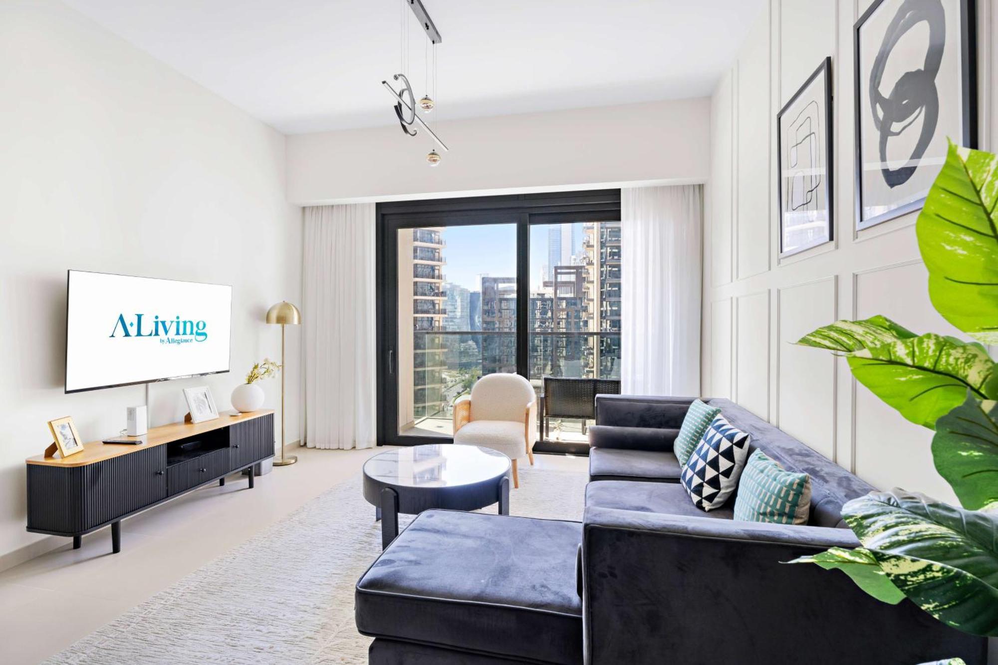 Apartment Aliving Elegant 1br - Near Burj Khalifa & Mall Act One Act Two, Downtown *